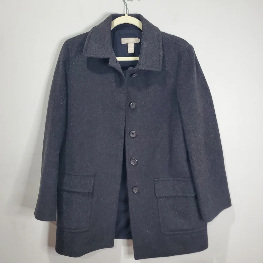 J. Crew Women's Wool Cashmere Blend Coat Size SP - Picture 7 of 14